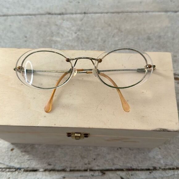 Vintage Cazal Germany Semi Rimless Glasses As Is - Picture 1 of 9